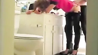 Fucking Her In The Bathroom In A Standing Doggy Is My Favorite Sport