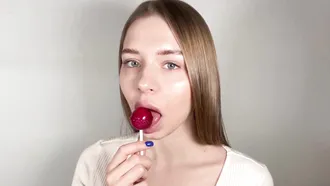 Greedy Slut Californiababe Does A Little Suckle Suckle On The Lollipop Right Here