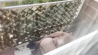 Cute Tattooed Girl Nadja Lapiedra Is Outdoors And She Is Fucked On The Balcony