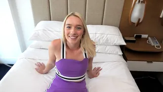 Blonde Teen Sucks Cock And Gives The Cameraman A Rimjob