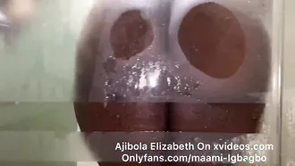 Homemade Action Featuring Ajibola Elizabeth Getting Fucked In The Shower