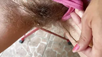 Fetish Video Of A Woman Playing With Her Hairy Pussy And Getting Really Wet