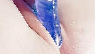 Asmr Video Of A Sexy Woman Making Souns By Teasing Her Shaved Pussy With A Big Dildo