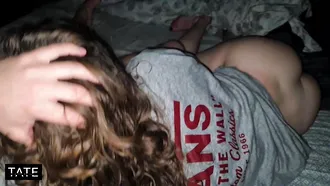 Teen Girl With Curly Hair Is Fucked And Receives The Cumshot On Her Pussy