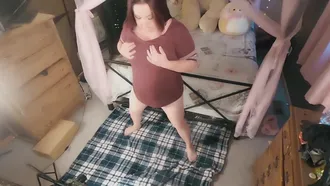 Sexynebbw's Chubby Body Takes On Massive Toy For A Solo Play Session