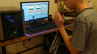 Eelet Gets Her Big Ass Drilled While Working On A New Song