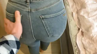 Feralberryy's Tight Ass Gets Drilled In Jeans By A Friend's Younger Sister In Pov