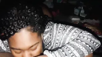 Ebony Bbw Milks My Dick With Her Lovely Mouth