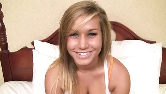 Super Cute Blonde 18 Yr Old Amateur Teen Sucks A Fat Cock