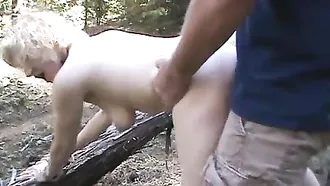 Pounding A Sexy Blonde Girl In The Middle Of The Woods