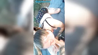 Deepthroat Pov Amateur Outdoor Video