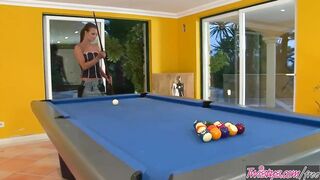 Twistys - Euro Teen Suzie Carina Spreads Her Pussy On The Pool Table