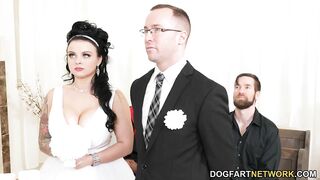 Payton Preslee's Wedding Turns Rough Interracial Threesome - Cuckold Sessions