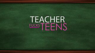 Young Teacher Lets Students Fuck At Her Place