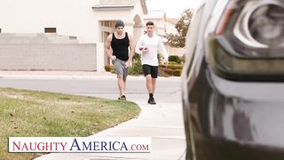 Naughty America - Milf Becky Bandini Gets Tag Teamed By College Boys