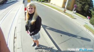 Blonde Cutie Tricked Into Outdoor Sex