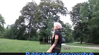 Publicagent Blonde Lesbian Takes Cock For Money