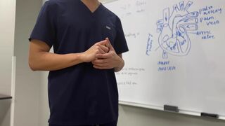 Creepy Doctor Convinces Young Asian Medical Intern To Fuck To Get Ahead