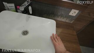 Neighbor Sucks And Fucks In The Shower With The Owner Of The Apartment - Foxyelf - Doggystyle - Bj