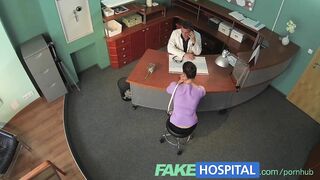 Fakehospital Doctor Faces Sexy Brunette From Insurance Company