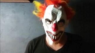 Clown Come To The Glory Hole - Deepthroat, Cumshot, Cock Milking