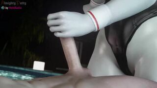 Lady Dimitrescu Bunny Handjob With Cum In Mouth (With Sound) 3D Animation Resident Evil 8 Hentai