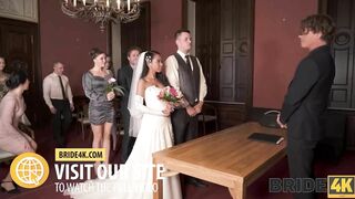 Bride4K. Wedding Night Cucking