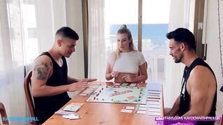 2 Big Cocks Fucked Hard Me To Pay My Debts In Monopoly