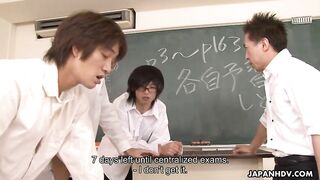 Yui Komine Gets Double Penetrated At School