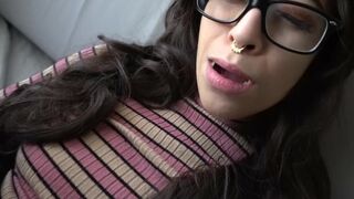 Mouth Filled With Metal And Cock - Blowjob With Braces And Rubber Bands In