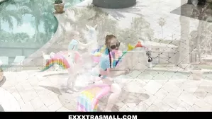 Exxxtrasmall - Tiny Redhead Gets Wet And Wild With A Big Cock