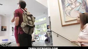 Familystrokes - Nerdy Step-Bro Fucked Me For Homework