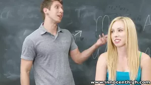 Innocenthigh Sexy Blonde Teen Fucks Boyfriend In Classroom