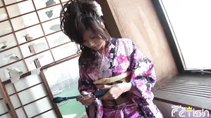 Petite Japanese Babe Uses Big Toys To Satisfy Her Hairy Pussy On The Chair