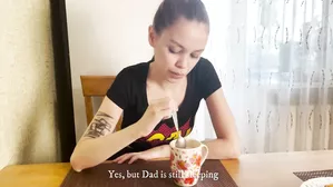 [Eng Sub]I Had Breakfast With My Stepbrother's Dick While My Dad Doesn't See