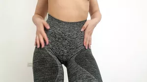 Perfect Ass Fitness Model In Tight Leggings Fingering My Wet Pussy /Candyluxxx