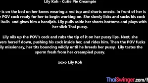 18 Yo Thai Teen Lily Koh Pov Blowjob And Fucked In Her Wet Tight Pussy