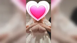 Maid Plays With Tits In Public Toilets