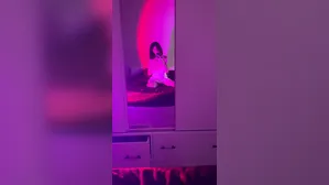 Cutie Touches Herself On Her Parents' Bed