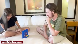 A Connect 4 Game Turns Wild Once She Loses All Her Clothes And Loses The Bet