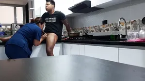 I Convince The Employee To Fuck In The Kitchen. Part 2