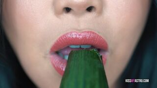 Asmr Eating Mandarin And Cucumber Astrodomina