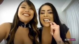 Giantess Astrodomina Laughing Latina Jasmine Mendez Humiliation Femdom Leather