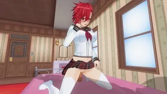 3D Hentai Schoolgirl Cums On Classmate Dick