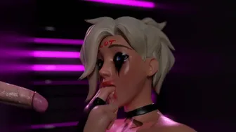 Overwatch Mercy - My Girlfriend Surprised Me Sucking My Soul Out At Glory Hole - Huge Cum 2X