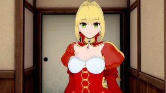 Pov-Red Saber Nero Claudius Allow You Sextime [Hentai 3D]