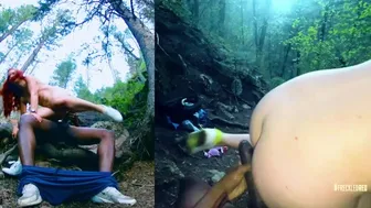 Interracial Tinder Hookup Outdoors / Redhead Pawgs 1St Bbc & Facial