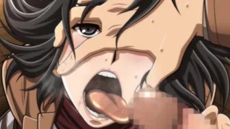 Attack On Titan - Mikasa Ackerman Eats Cum