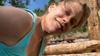 Fucking The Pregnant Slut Outdoors