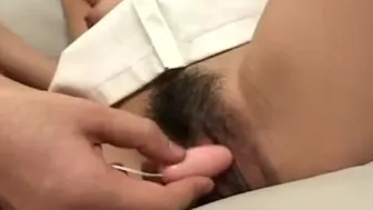 Her Tender Wet And Hairy Spot Getting Toy Fucked